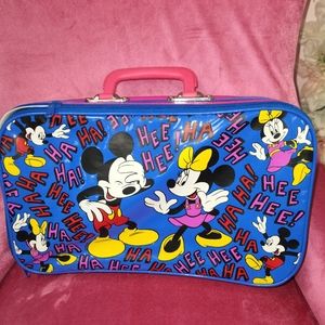 Vintage Disney Mickey and Minnie Kids Suitcase ♥️